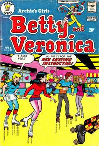 Cover for Archie's Girls Betty and Veronica (Archie, 1950 series) #211