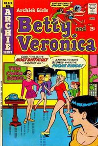 Cover for Archie's Girls Betty and Veronica (Archie, 1950 series) #224