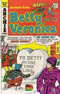 Cover Thumbnail for Archie's Girls Betty and Veronica (Archie, 1950 series) #243