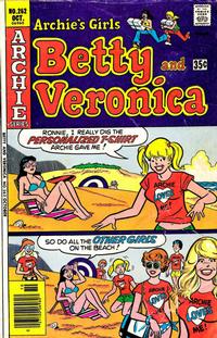 Cover for Archie's Girls Betty and Veronica (Archie, 1950 series) #262