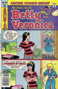 Cover for Archie's Girls Betty and Veronica (Archie, 1950 series) #299