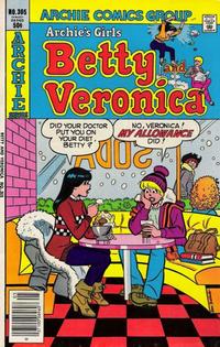 Cover for Archie's Girls Betty and Veronica (Archie, 1950 series) #305