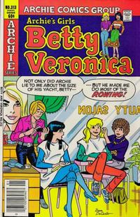 Cover for Archie's Girls Betty and Veronica (Archie, 1950 series) #313