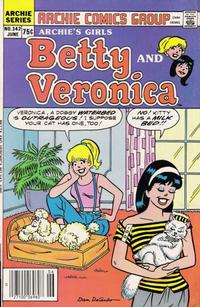 Cover for Archie's Girls Betty and Veronica (Archie, 1950 series) #342 [Regular Edition]