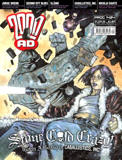 Cover for 2000 AD (Rebellion, 2001 series) #1424