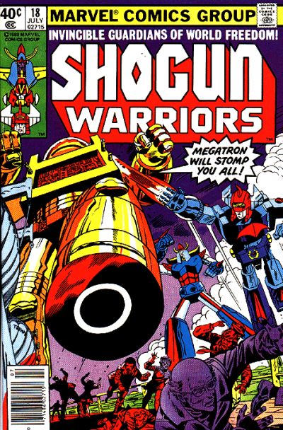 Cover for Shogun Warriors (Marvel, 1979 series) #18 [Newsstand]