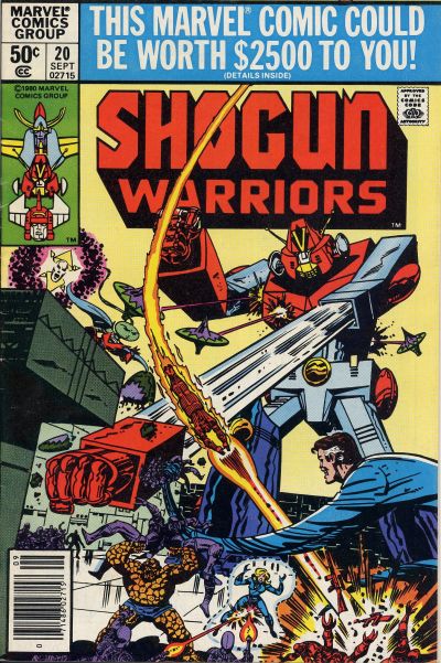 Cover for Shogun Warriors (Marvel, 1979 series) #20 [Newsstand]