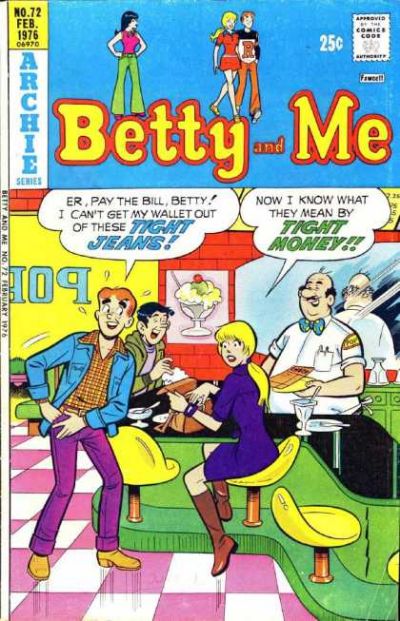Cover for Betty and Me (Archie, 1965 series) #72