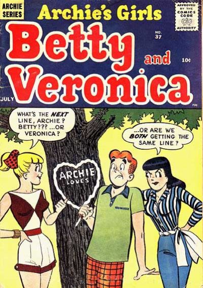 Cover for Archie's Girls Betty and Veronica (Archie, 1950 series) #37