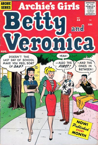 Cover for Archie's Girls Betty and Veronica (Archie, 1950 series) #44