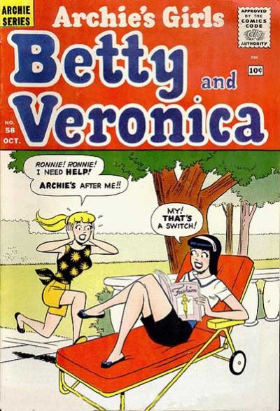 Cover for Archie's Girls Betty and Veronica (Archie, 1950 series) #58