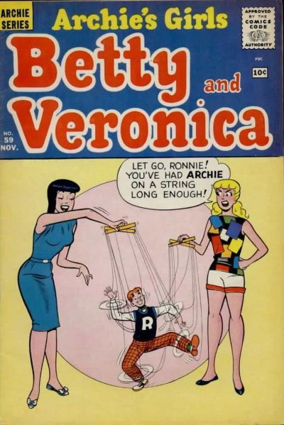 Cover for Archie's Girls Betty and Veronica (Archie, 1950 series) #59