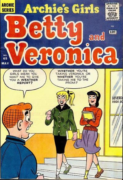 Cover for Archie's Girls Betty and Veronica (Archie, 1950 series) #65