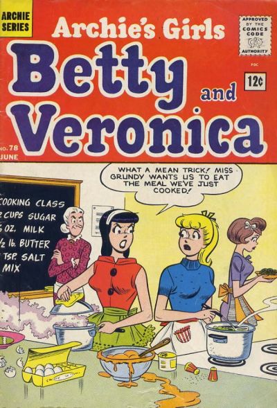 Cover for Archie's Girls Betty and Veronica (Archie, 1950 series) #78