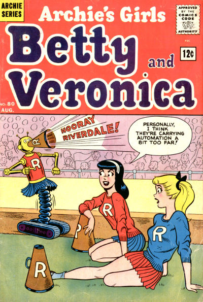 Cover for Archie's Girls Betty and Veronica (Archie, 1950 series) #80