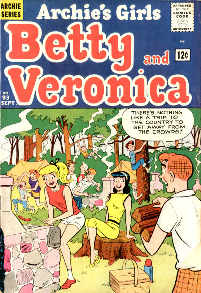 Cover for Archie's Girls Betty and Veronica (Archie, 1950 series) #93