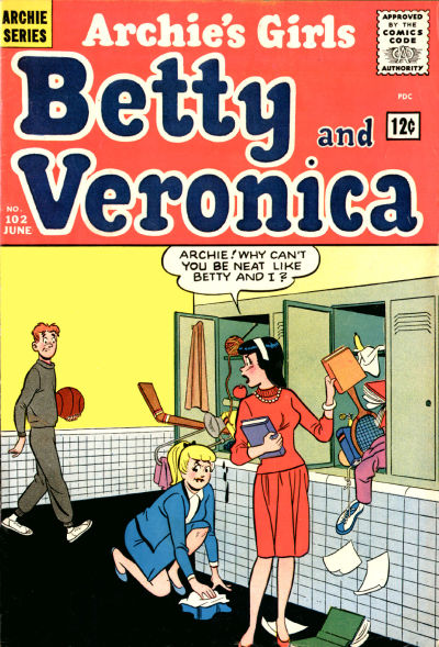 Cover for Archie's Girls Betty and Veronica (Archie, 1950 series) #102