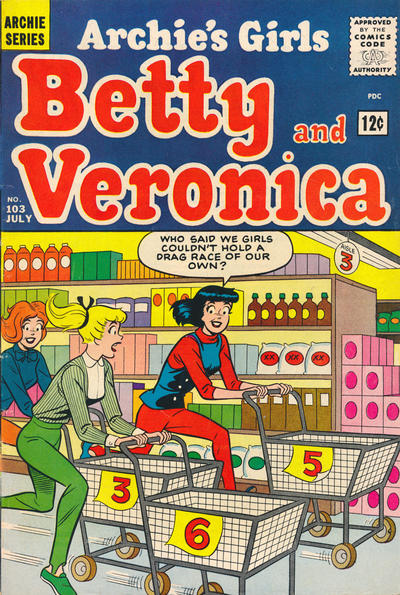 Cover for Archie's Girls Betty and Veronica (Archie, 1950 series) #103