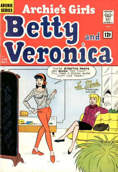 Cover for Archie's Girls Betty and Veronica (Archie, 1950 series) #108
