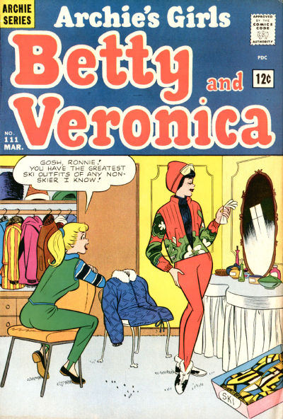 Cover for Archie's Girls Betty and Veronica (Archie, 1950 series) #111