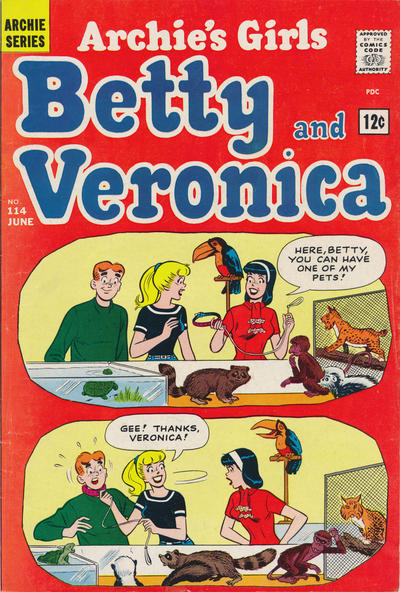 Cover for Archie's Girls Betty and Veronica (Archie, 1950 series) #114