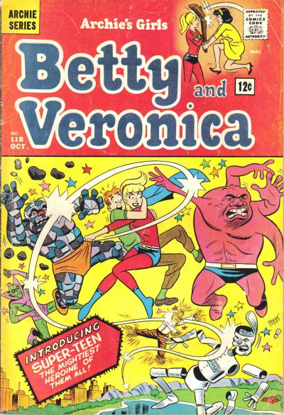 Cover for Archie's Girls Betty and Veronica (Archie, 1950 series) #118