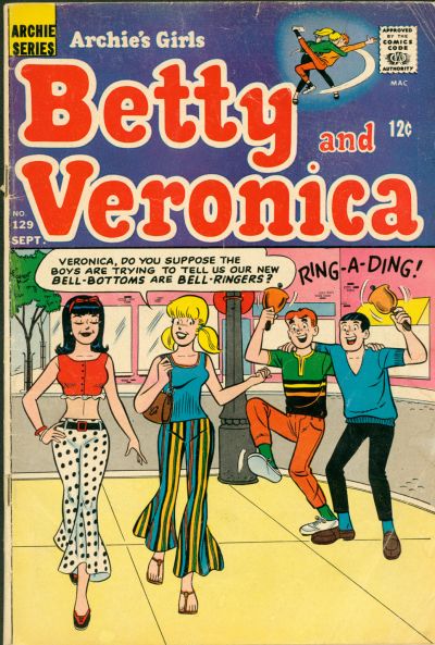Cover for Archie's Girls Betty and Veronica (Archie, 1950 series) #129