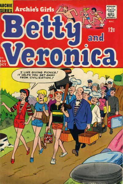 Cover for Archie's Girls Betty and Veronica (Archie, 1950 series) #130