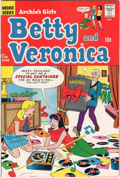 Cover for Archie's Girls Betty and Veronica (Archie, 1950 series) #138