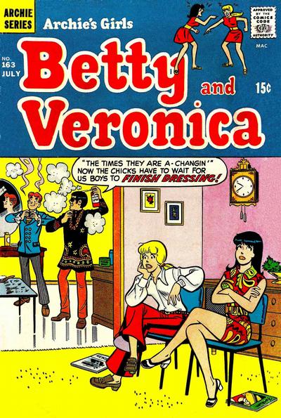 Cover for Archie's Girls Betty and Veronica (Archie, 1950 series) #163
