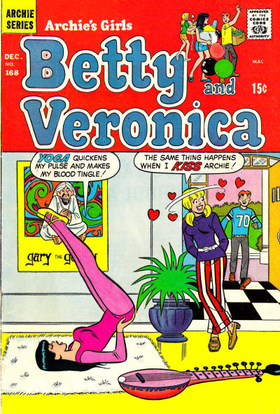 Cover for Archie's Girls Betty and Veronica (Archie, 1950 series) #168