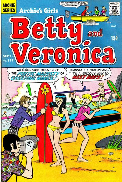 Cover for Archie's Girls Betty and Veronica (Archie, 1950 series) #177