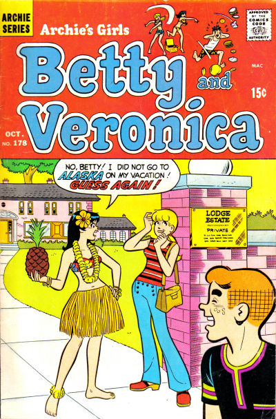 Cover for Archie's Girls Betty and Veronica (Archie, 1950 series) #178