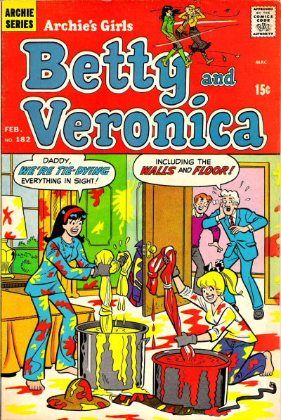 Cover for Archie's Girls Betty and Veronica (Archie, 1950 series) #182