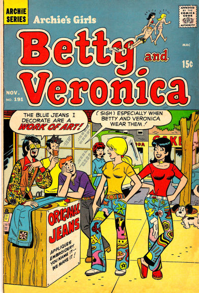 Cover for Archie's Girls Betty and Veronica (Archie, 1950 series) #191