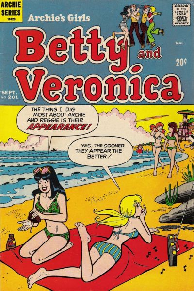 Cover for Archie's Girls Betty and Veronica (Archie, 1950 series) #201