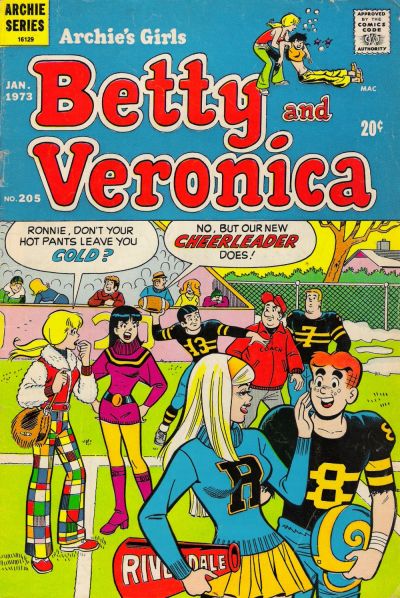 Cover for Archie's Girls Betty and Veronica (Archie, 1950 series) #205