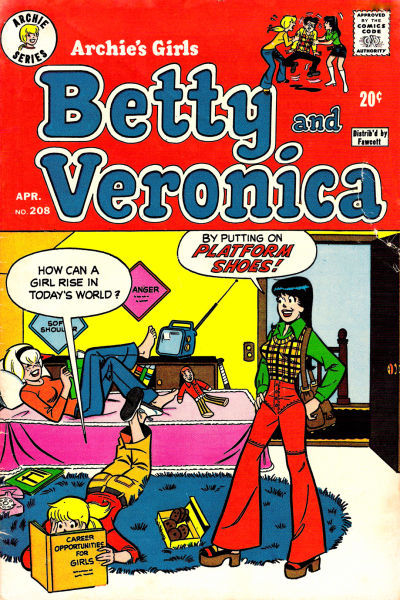 Cover for Archie's Girls Betty and Veronica (Archie, 1950 series) #208
