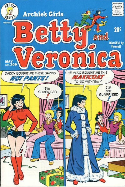 Cover for Archie's Girls Betty and Veronica (Archie, 1950 series) #209