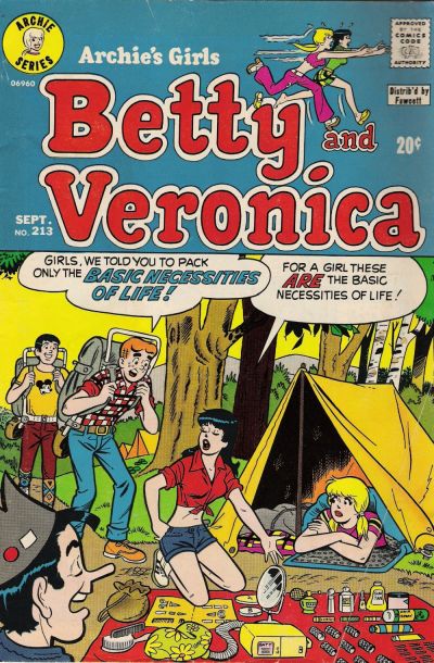 Cover for Archie's Girls Betty and Veronica (Archie, 1950 series) #213