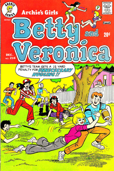 Cover for Archie's Girls Betty and Veronica (Archie, 1950 series) #216