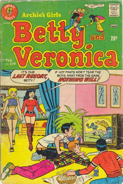 Cover for Archie's Girls Betty and Veronica (Archie, 1950 series) #218