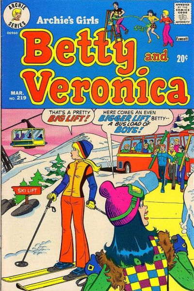 Cover for Archie's Girls Betty and Veronica (Archie, 1950 series) #219