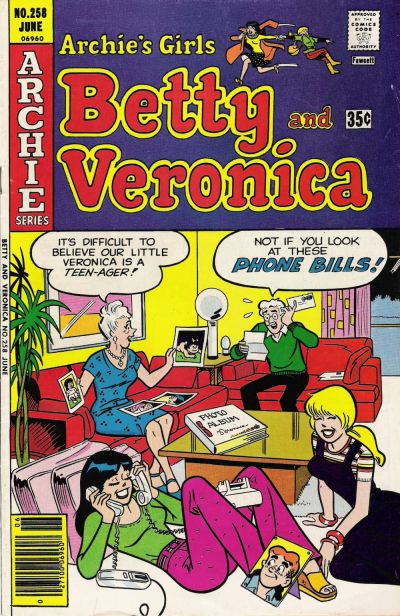Cover for Archie's Girls Betty and Veronica (Archie, 1950 series) #258