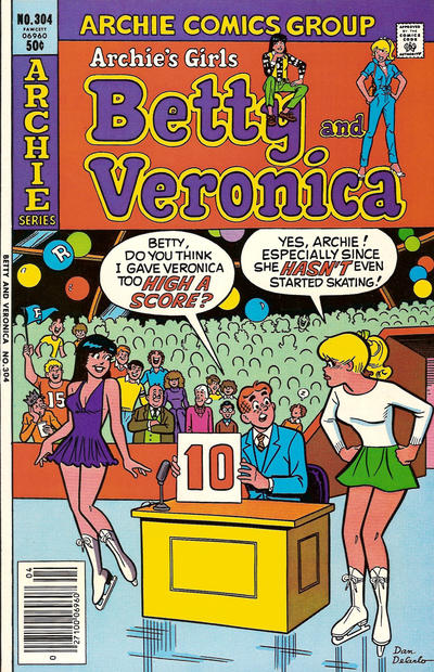 Cover for Archie's Girls Betty and Veronica (Archie, 1950 series) #304