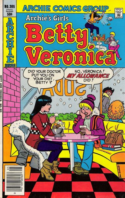 Cover for Archie's Girls Betty and Veronica (Archie, 1950 series) #305