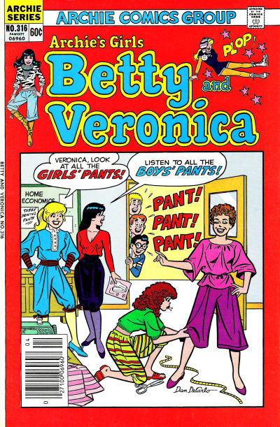 Cover for Archie's Girls Betty and Veronica (Archie, 1950 series) #316