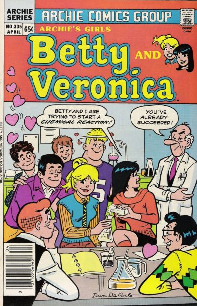 Cover for Archie's Girls Betty and Veronica (Archie, 1950 series) #335