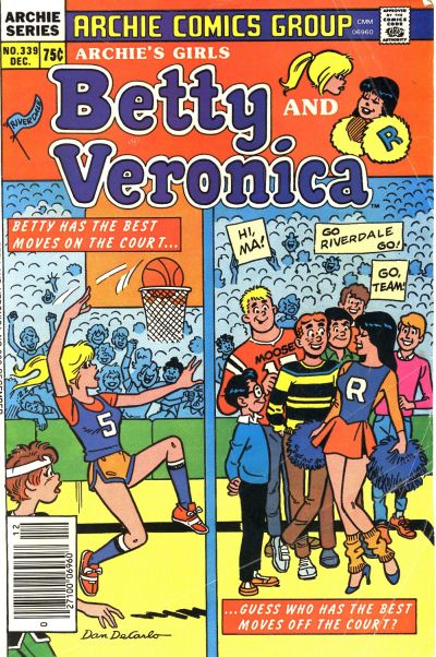 Cover for Archie's Girls Betty and Veronica (Archie, 1950 series) #339 [Canadian]