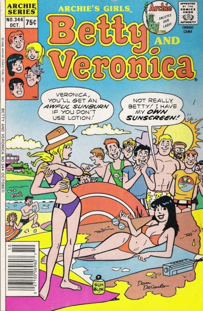 Cover for Archie's Girls Betty and Veronica (Archie, 1950 series) #344